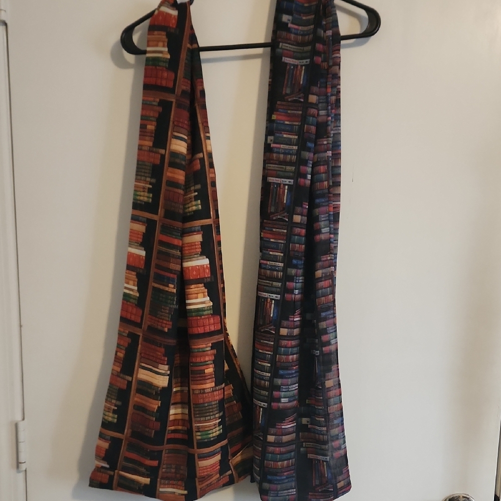 Colorful Book Patterned Scarves